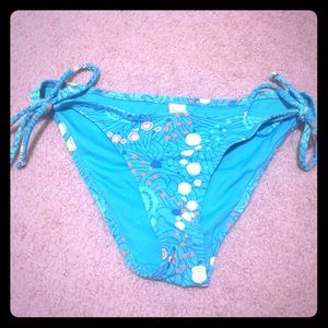 *FREE* bubbly pattern side-tie bikini bottoms